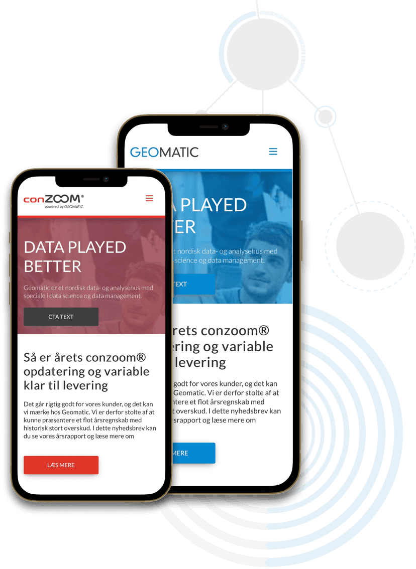 Geomatic newsletter on mobile