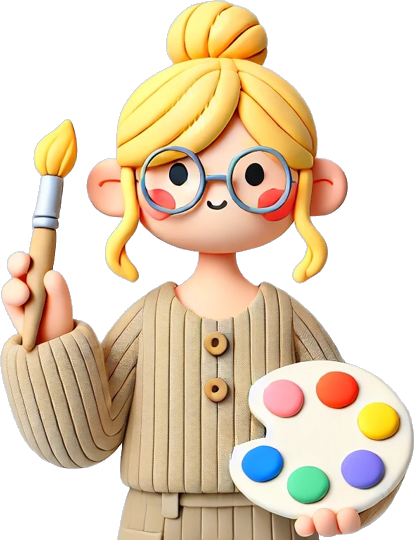woman designer holds palette of cards of different colors choosing desired shade to use in design png%201