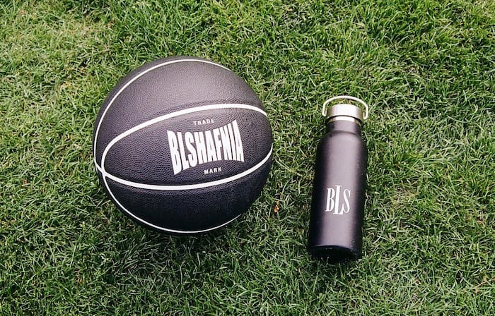 BLS basket ball and water bottle